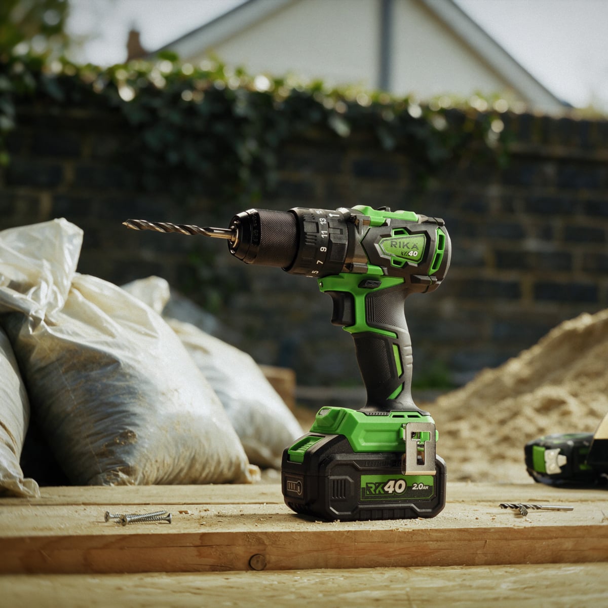 Rikä RK40 40V Compact Combi Drill Kit | 79Nm | 2Ah Battery and Charger
